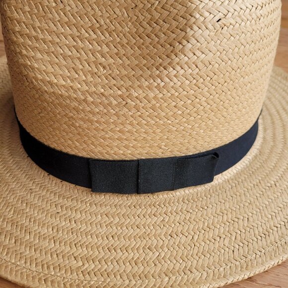 Aerie Straw Panama Hat One Size Straw hat with Panama silhouette - Picture 2 of 8